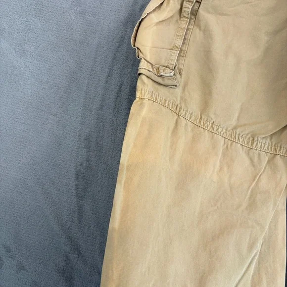 Vintage Hollister Cargo Paratrooper Baggy Skater Pants in Tan Men Medium 34x30